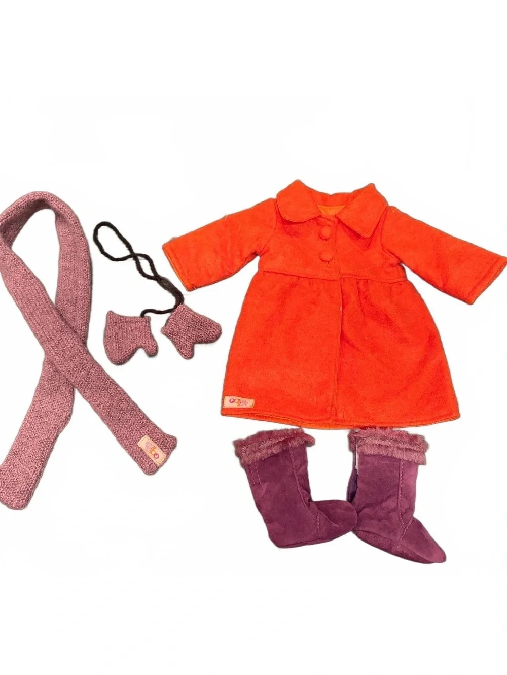 Our Generation Thrill in the Chill Orange Coat and Winter Outfit- 18 inch doll